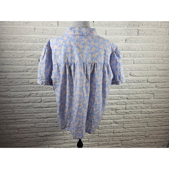Liz Claiborne Elizabeth Womens Top 20 Plus Short Sleeve Cotton FLO86XE - Picture 5 of 7